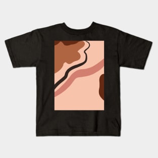 Abstract Earth Tones 7 Kids T-Shirt